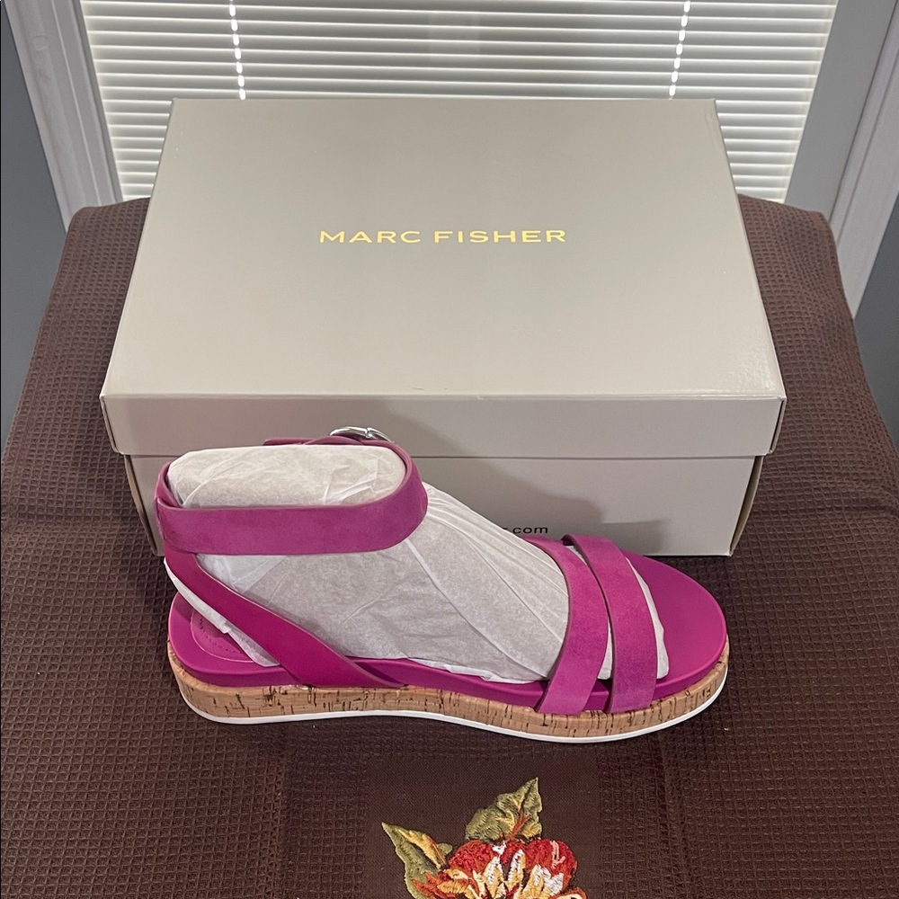 Marc Fisher Fuchsia Strappy Sandals
